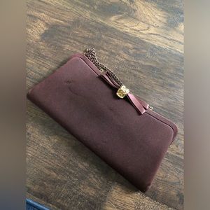Maison Blanche Vintage Brown and Gold Evening Purse Bag